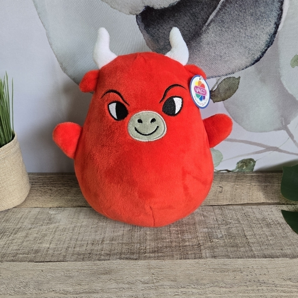 NANCO | Red Plush Bull Toy